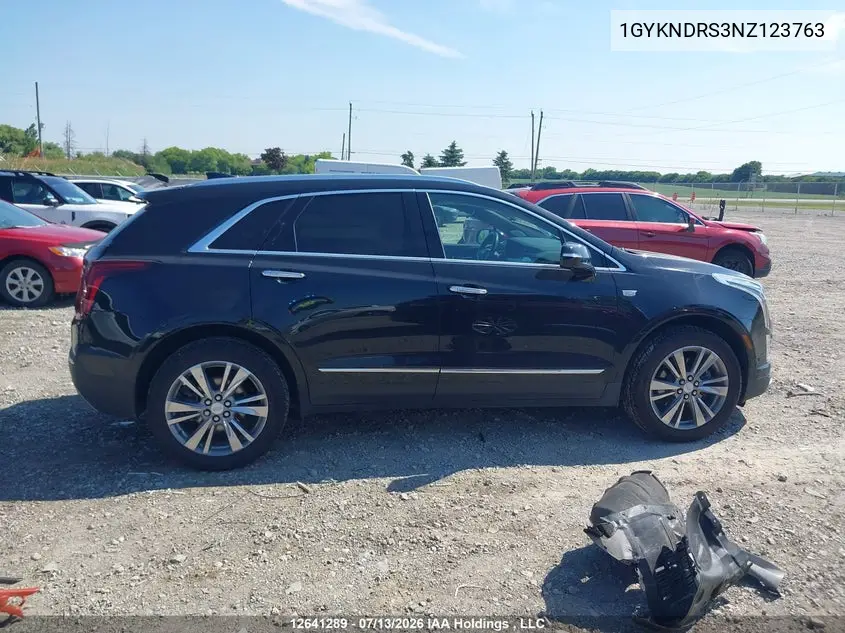 2022 Cadillac Xt5 VIN: 1GYKNDRS3NZ123763 Lot: 12641289