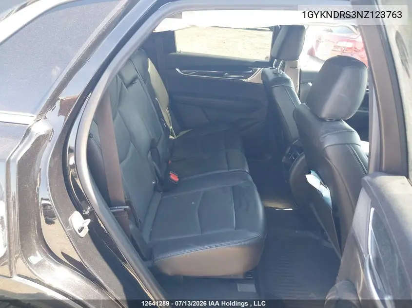 2022 Cadillac Xt5 VIN: 1GYKNDRS3NZ123763 Lot: 12641289