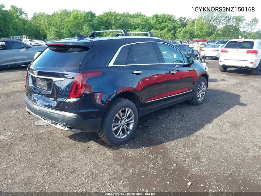 2022 Cadillac Xt5 Awd Premium Luxury VIN: 1GYKNDRS3NZ150168 Lot: 45195742