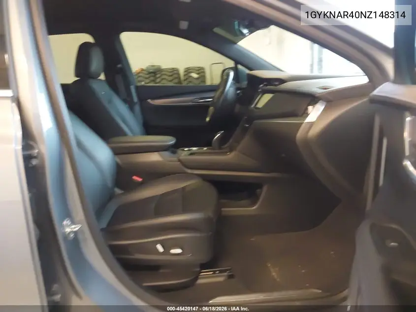 2022 Cadillac Xt5 Fwd Luxury VIN: 1GYKNAR40NZ148314 Lot: 45420147