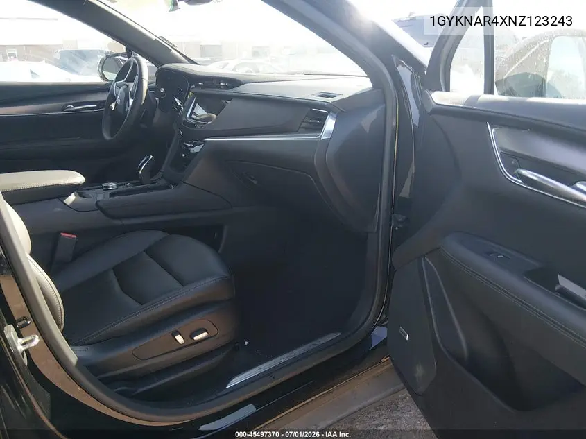 2022 Cadillac Xt5 Fwd Luxury VIN: 1GYKNAR4XNZ123243 Lot: 45497370