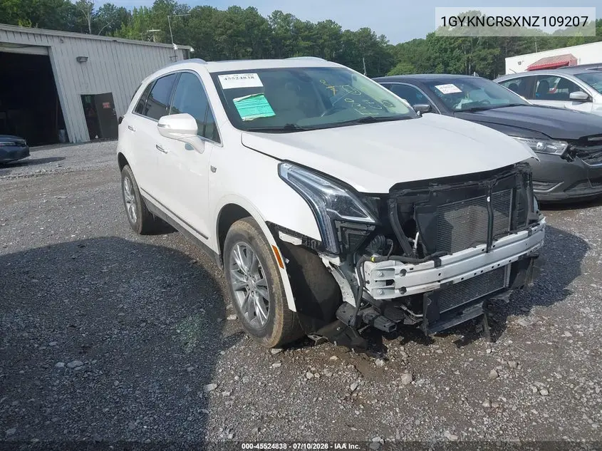 2022 Cadillac Xt5 Fwd Premium Luxury VIN: 1GYKNCRSXNZ109207 Lot: 45524838