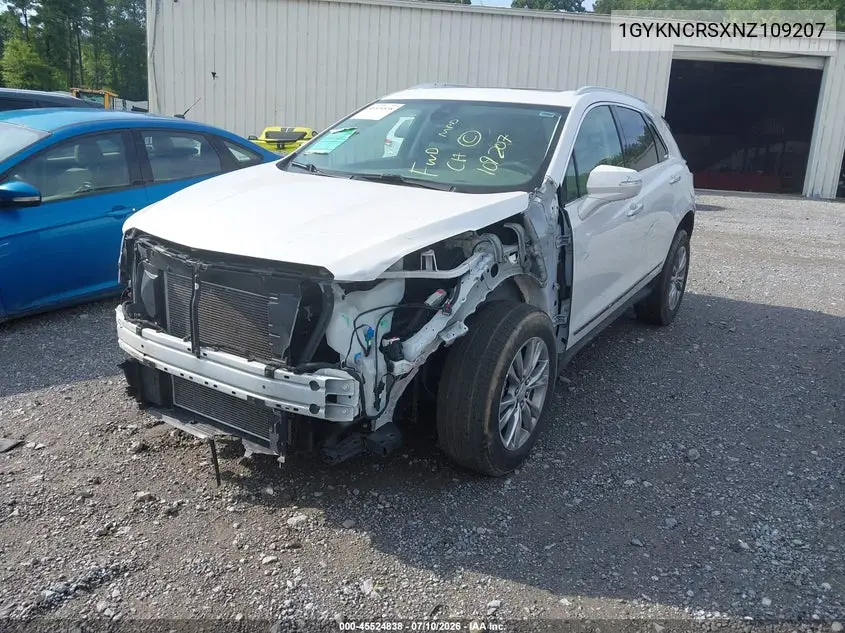 2022 Cadillac Xt5 Fwd Premium Luxury VIN: 1GYKNCRSXNZ109207 Lot: 45524838