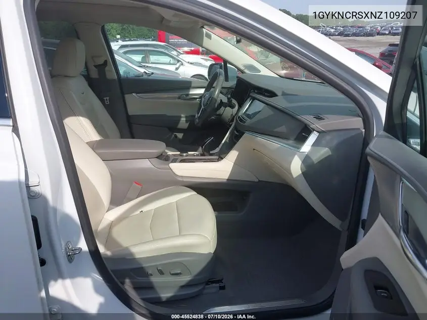 2022 Cadillac Xt5 Fwd Premium Luxury VIN: 1GYKNCRSXNZ109207 Lot: 45524838