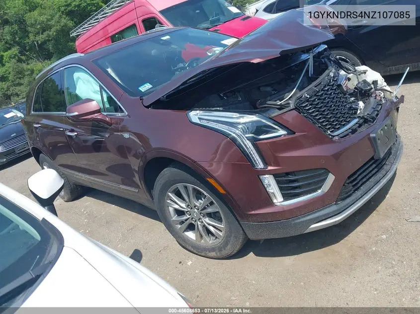 2022 Cadillac Xt5 Awd Premium Luxury VIN: 1GYKNDRS4NZ107085 Lot: 45608653