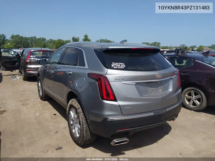 2023 Cadillac Xt5 Awd Luxury VIN: 1GYKNBR43PZ131483 Lot: 45449940