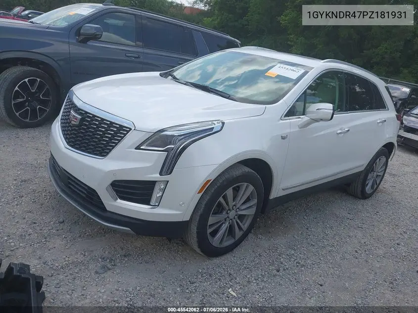 2023 Cadillac Xt5 Awd Premium Luxury VIN: 1GYKNDR47PZ181931 Lot: 45542062