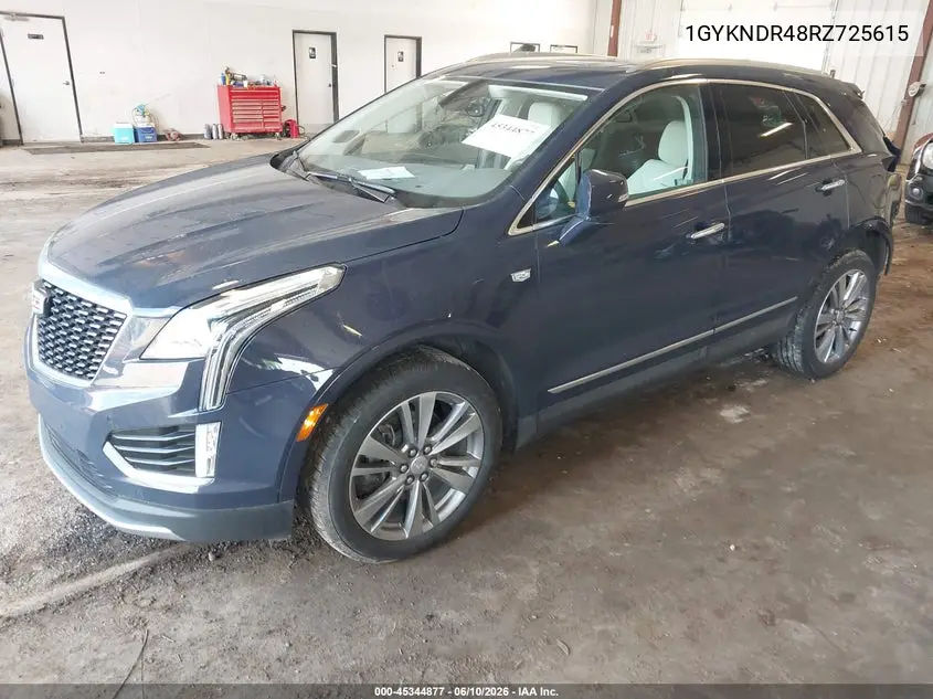 2024 Cadillac Xt5 Awd Premium Luxury VIN: 1GYKNDR48RZ725615 Lot: 45344877