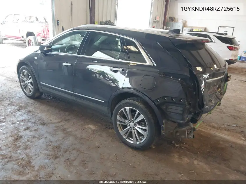 2024 Cadillac Xt5 Awd Premium Luxury VIN: 1GYKNDR48RZ725615 Lot: 45344877