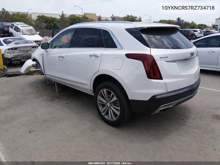 2024 Cadillac Xt5 Fwd Premium Luxury VIN: 1GYKNCRS7RZ734718 Lot: 45661253