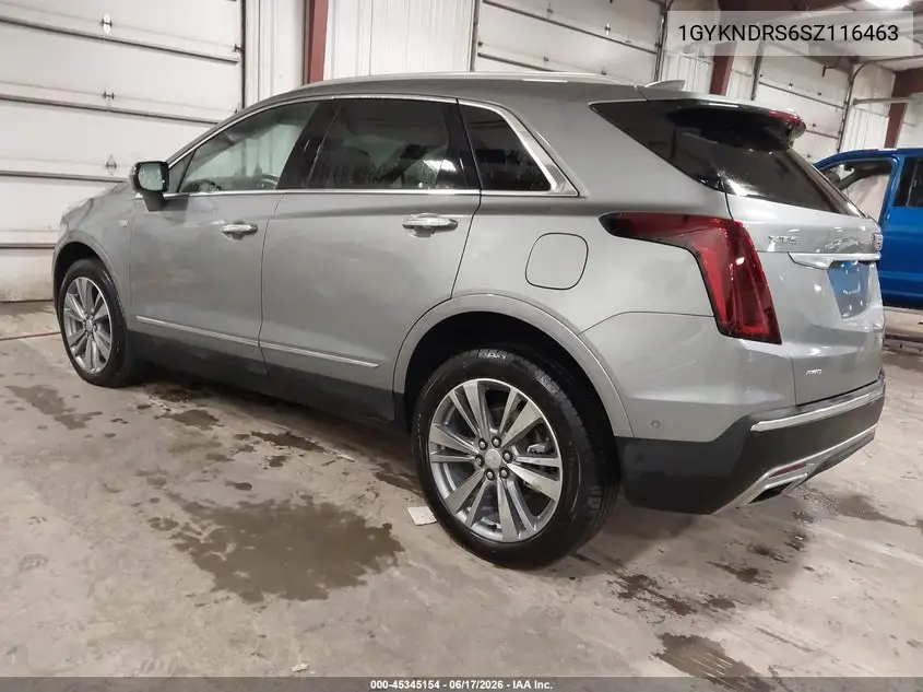 2025 Cadillac Xt5 Awd Premium Luxury VIN: 1GYKNDRS6SZ116463 Lot: 45345154