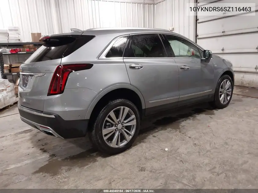 2025 Cadillac Xt5 Awd Premium Luxury VIN: 1GYKNDRS6SZ116463 Lot: 45345154