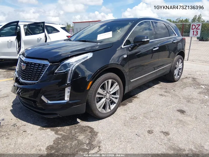 2025 Cadillac Xt5 Fwd Luxury VIN: 1GYKNAR47SZ136396 Lot: 45359399