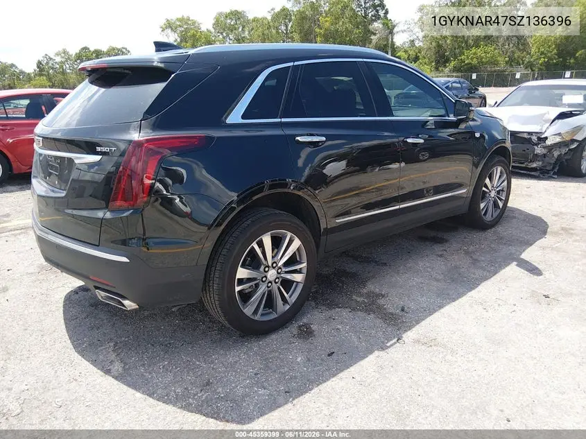 2025 Cadillac Xt5 Fwd Luxury VIN: 1GYKNAR47SZ136396 Lot: 45359399