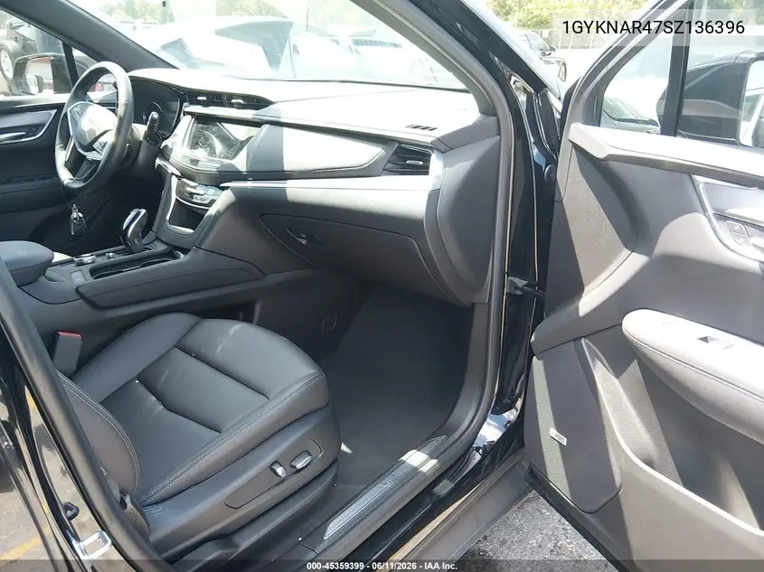 2025 Cadillac Xt5 Fwd Luxury VIN: 1GYKNAR47SZ136396 Lot: 45359399