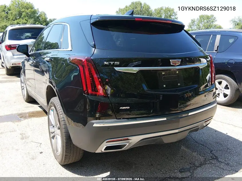 2025 Cadillac Xt5 Awd Premium Luxury VIN: 1GYKNDRS6SZ129018 Lot: 45539155