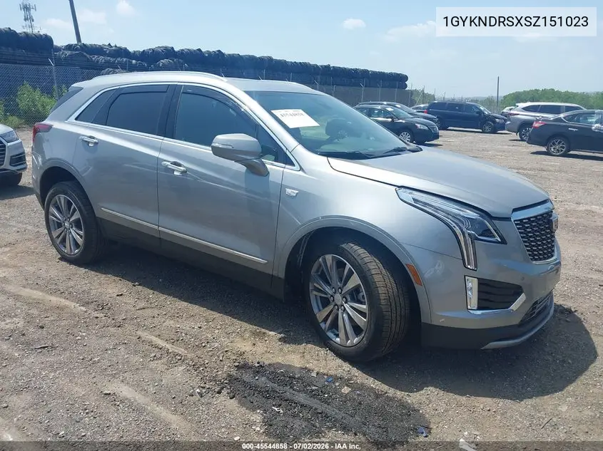 2025 Cadillac Xt5 Awd Premium Luxury VIN: 1GYKNDRSXSZ151023 Lot: 45544858