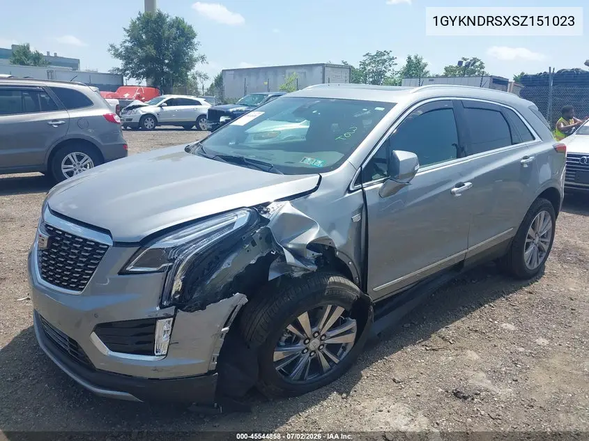 2025 Cadillac Xt5 Awd Premium Luxury VIN: 1GYKNDRSXSZ151023 Lot: 45544858