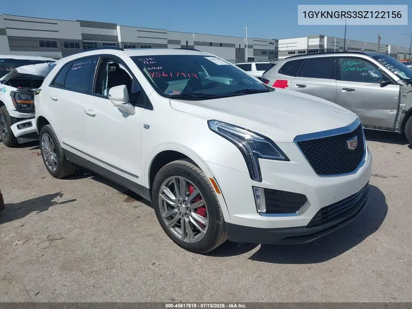 2025 Cadillac Xt5 Sport VIN: 1GYKNGRS3SZ122156 Lot: 45617919
