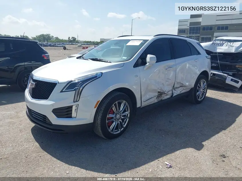 2025 Cadillac Xt5 Sport VIN: 1GYKNGRS3SZ122156 Lot: 45617919