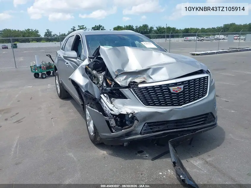 2026 Cadillac Xt5 Luxury Awd VIN: 1GYKNBR43TZ105914 Lot: 45493557
