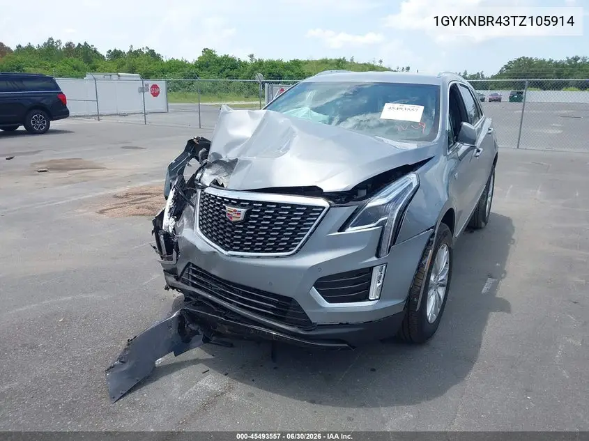 2026 Cadillac Xt5 Luxury Awd VIN: 1GYKNBR43TZ105914 Lot: 45493557