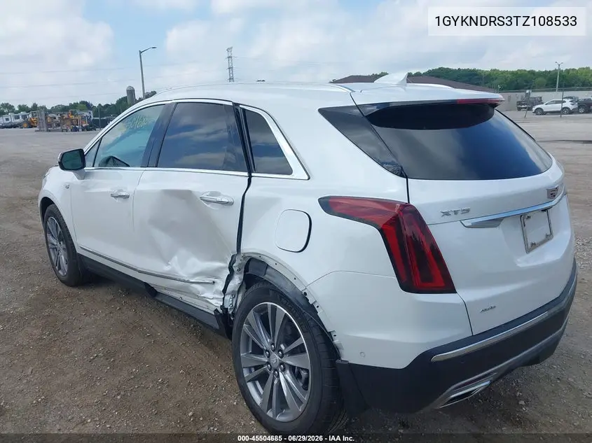 2026 Cadillac Xt5 Premium Luxury Awd VIN: 1GYKNDRS3TZ108533 Lot: 45504685