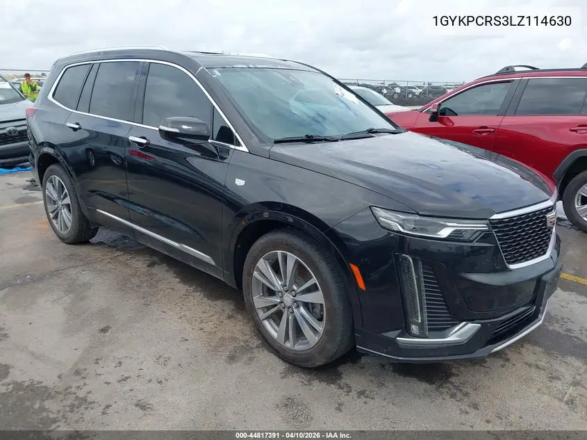 2020 Cadillac Xt6 Fwd Premium Luxury VIN: 1GYKPCRS3LZ114630 Lot: 44817391