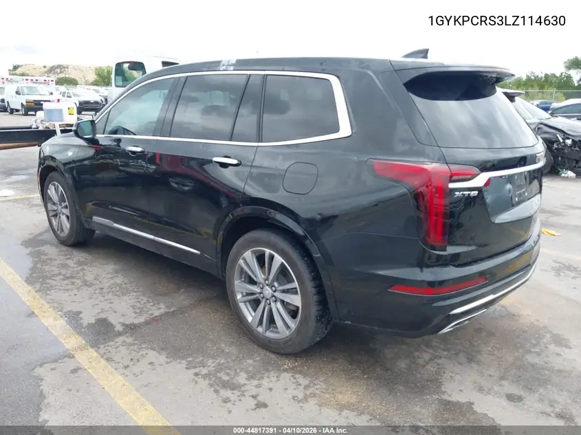 2020 Cadillac Xt6 Fwd Premium Luxury VIN: 1GYKPCRS3LZ114630 Lot: 44817391
