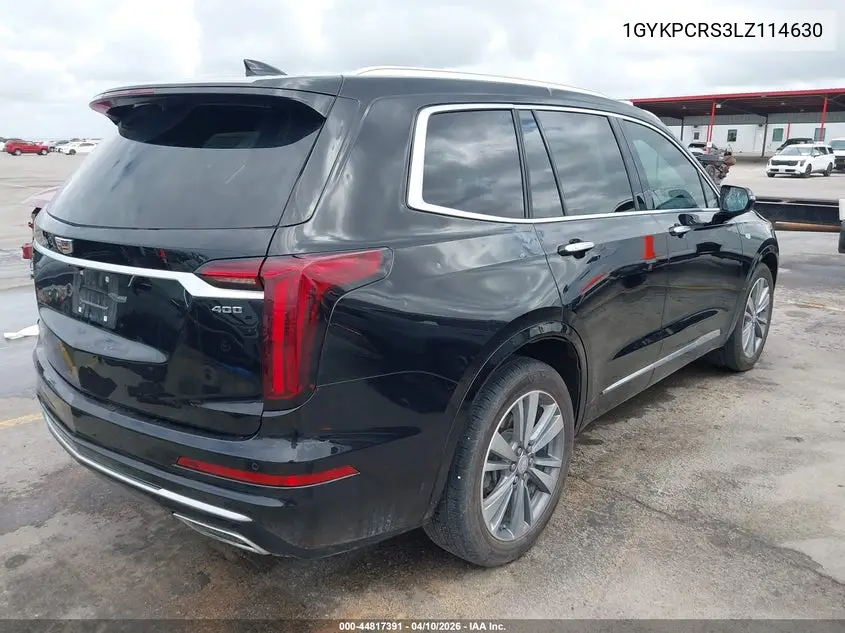 2020 Cadillac Xt6 Fwd Premium Luxury VIN: 1GYKPCRS3LZ114630 Lot: 44817391