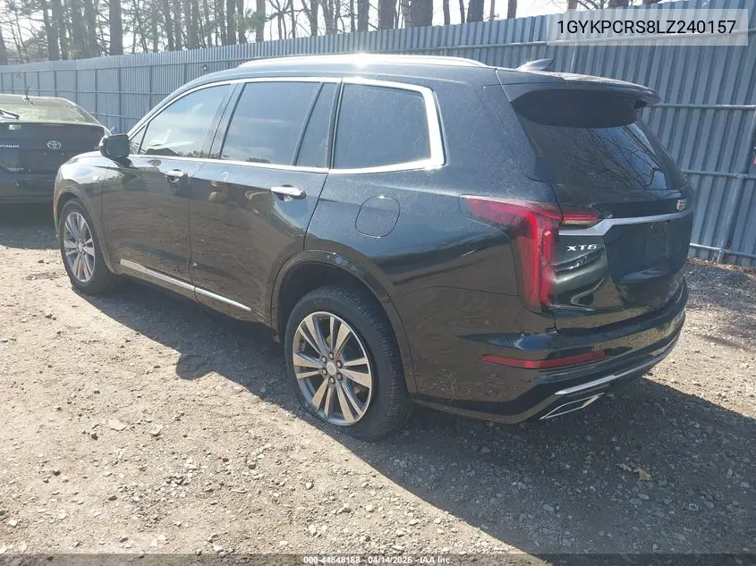 2020 Cadillac Xt6 Fwd Premium Luxury VIN: 1GYKPCRS8LZ240157 Lot: 44848188