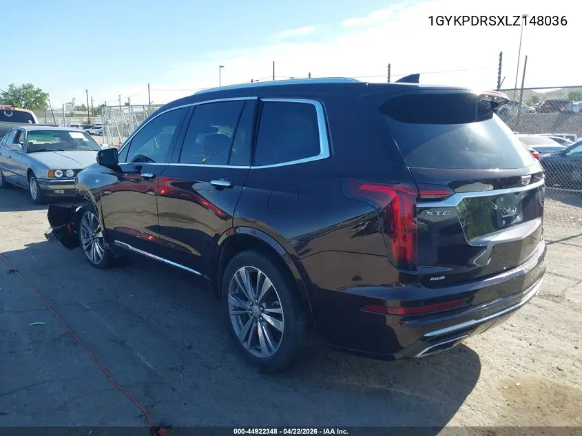 2020 Cadillac Xt6 Awd Premium Luxury VIN: 1GYKPDRSXLZ148036 Lot: 44922348