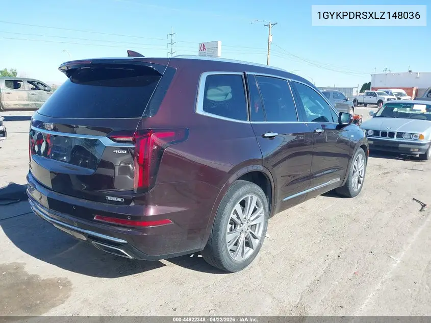 2020 Cadillac Xt6 Awd Premium Luxury VIN: 1GYKPDRSXLZ148036 Lot: 44922348