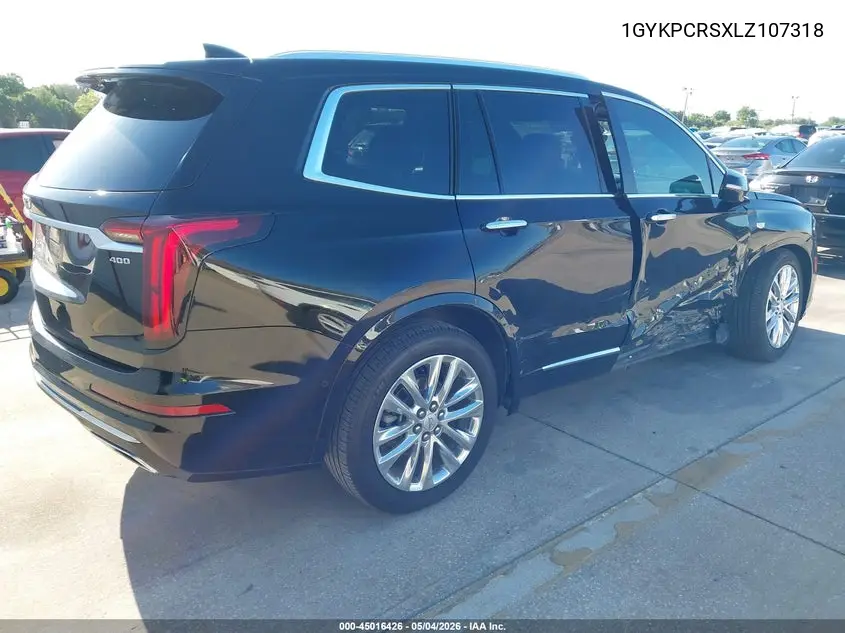 2020 Cadillac Xt6 Fwd Premium Luxury VIN: 1GYKPCRSXLZ107318 Lot: 45016426
