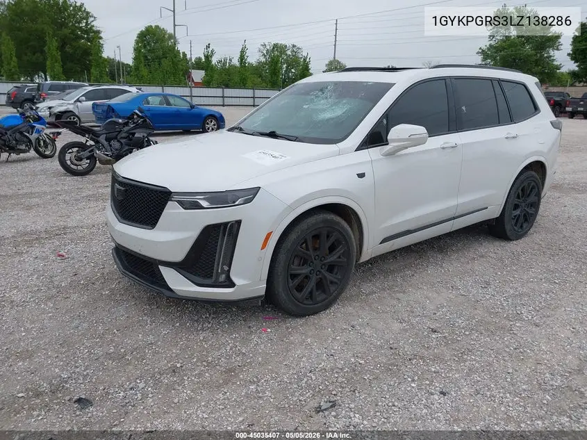 2020 Cadillac Xt6 Awd Sport VIN: 1GYKPGRS3LZ138286 Lot: 45035407