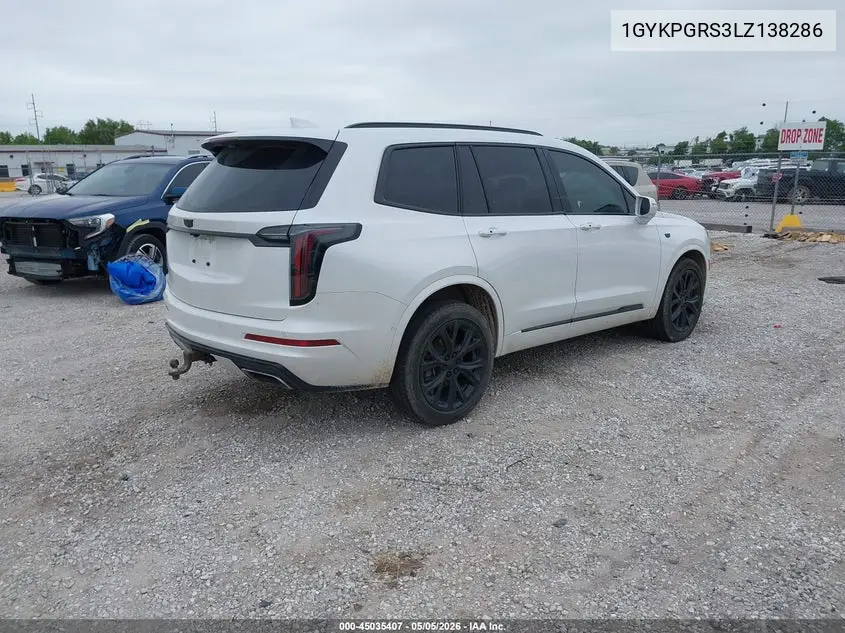 2020 Cadillac Xt6 Awd Sport VIN: 1GYKPGRS3LZ138286 Lot: 45035407