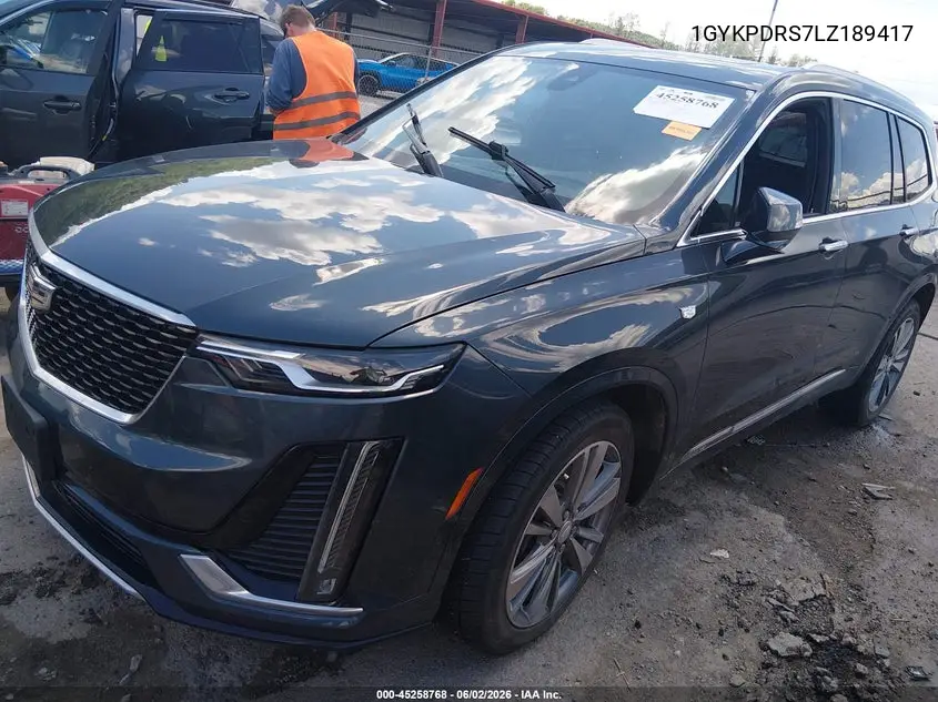 2020 Cadillac Xt6 Premium Luxury VIN: 1GYKPDRS7LZ189417 Lot: 45258768