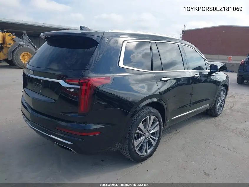2020 Cadillac Xt6 Fwd Premium Luxury VIN: 1GYKPCRS0LZ181069 Lot: 45259547