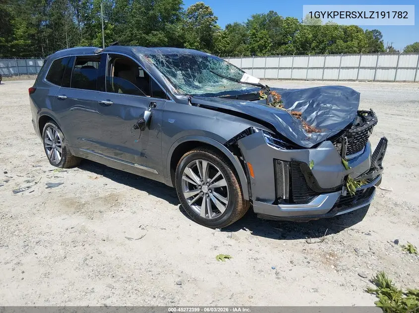 2020 Cadillac Xt6 Fwd Premium Luxury VIN: 1GYKPERSXLZ191782 Lot: 45272399