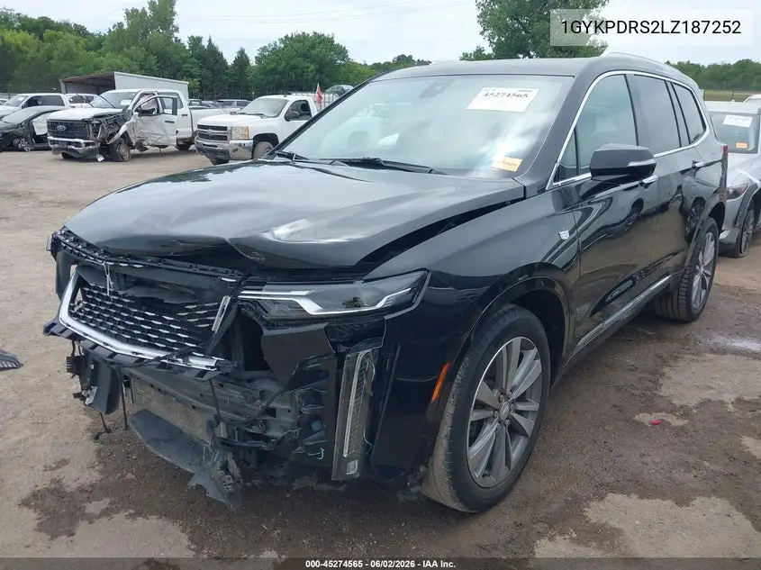 2020 Cadillac Xt6 Awd Premium Luxury VIN: 1GYKPDRS2LZ187252 Lot: 45274565