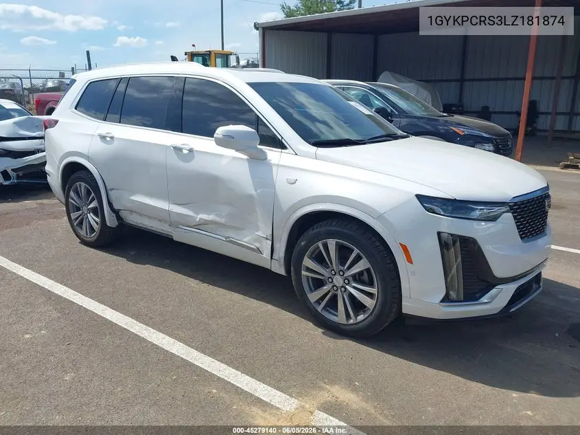2020 Cadillac Xt6 Fwd Premium Luxury VIN: 1GYKPCRS3LZ181874 Lot: 45279140
