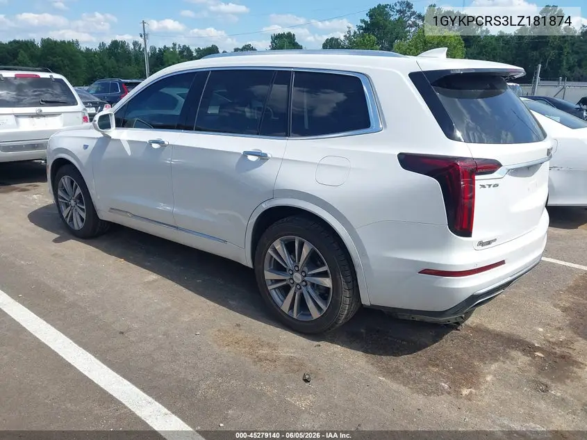 2020 Cadillac Xt6 Fwd Premium Luxury VIN: 1GYKPCRS3LZ181874 Lot: 45279140