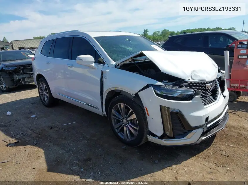 2020 Cadillac Xt6 Fwd Premium Luxury VIN: 1GYKPCRS3LZ193331 Lot: 45287644