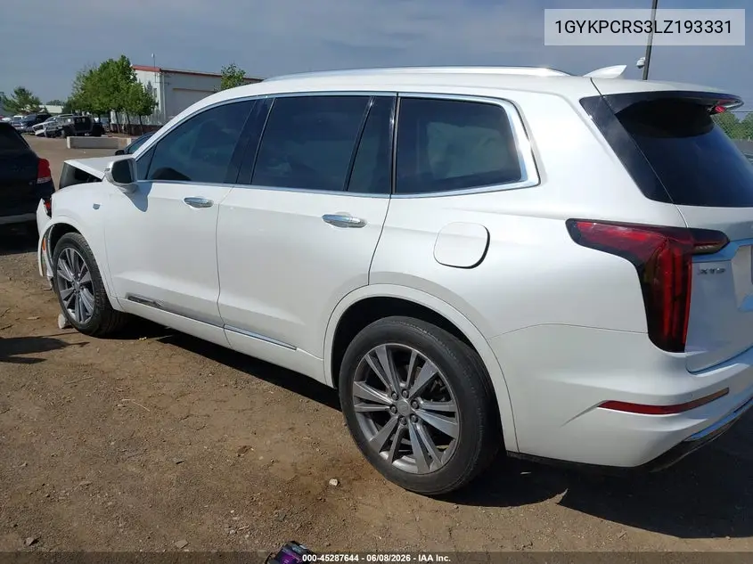 2020 Cadillac Xt6 Fwd Premium Luxury VIN: 1GYKPCRS3LZ193331 Lot: 45287644