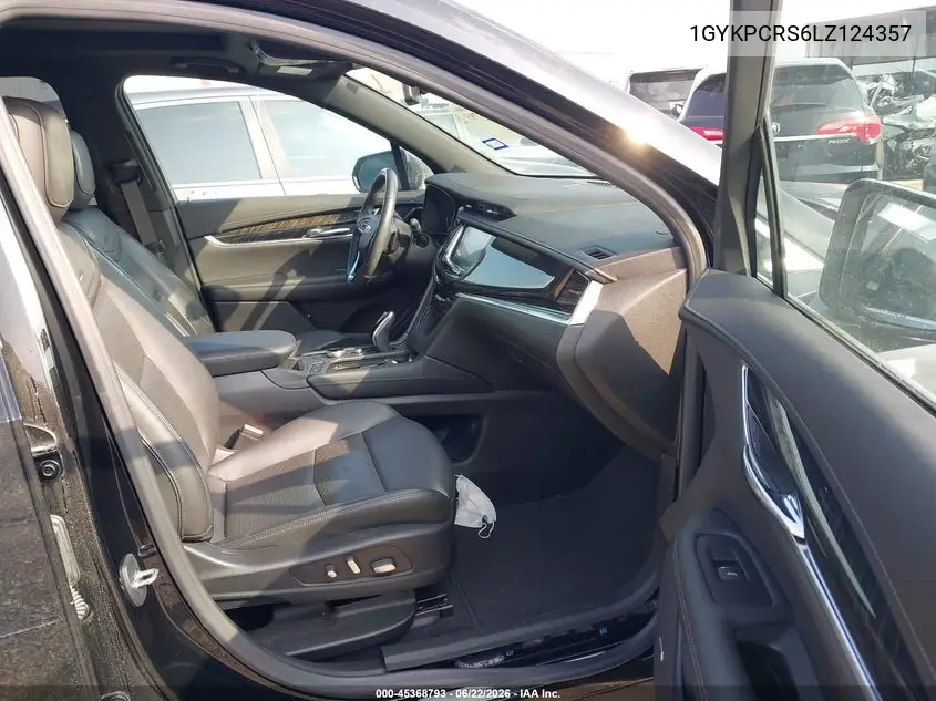 2020 Cadillac Xt6 Fwd Premium Luxury VIN: 1GYKPCRS6LZ124357 Lot: 45368793