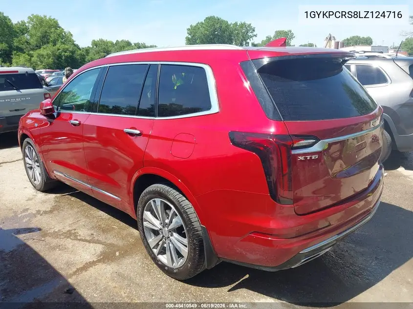 2020 Cadillac Xt6 Fwd Premium Luxury VIN: 1GYKPCRS8LZ124716 Lot: 45410549