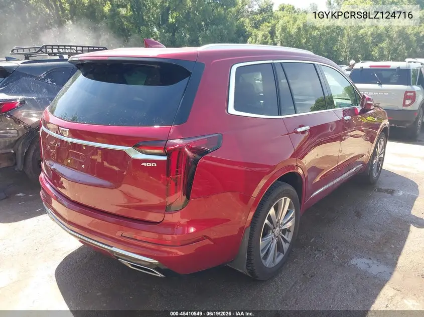 2020 Cadillac Xt6 Fwd Premium Luxury VIN: 1GYKPCRS8LZ124716 Lot: 45410549