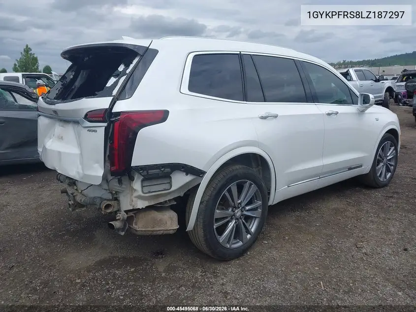 2020 Cadillac Xt6 Awd Premium Luxury VIN: 1GYKPFRS8LZ187297 Lot: 45495068