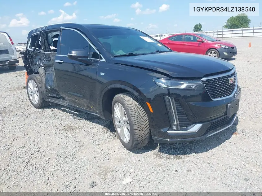 2020 Cadillac Xt6 Awd Premium Luxury VIN: 1GYKPDRS4LZ138540 Lot: 45527236
