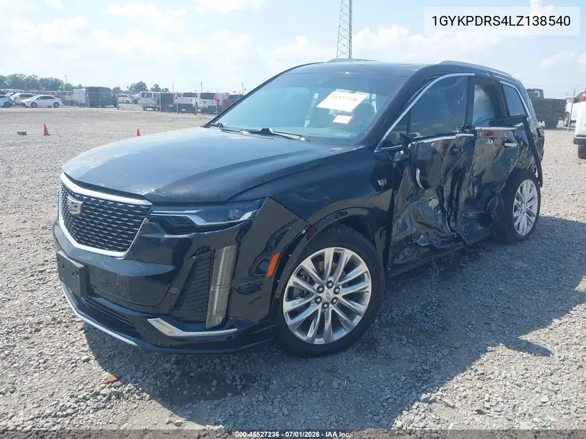 2020 Cadillac Xt6 Awd Premium Luxury VIN: 1GYKPDRS4LZ138540 Lot: 45527236